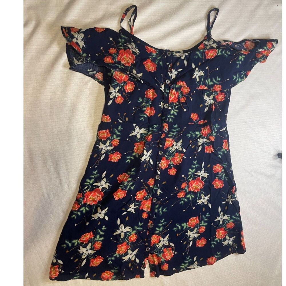 Roxy Junior's Hot Spring Streets printed ruffle-sleeve dress